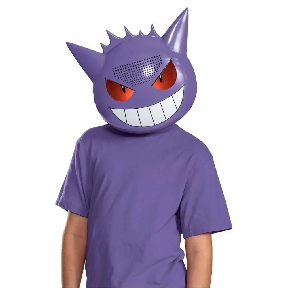 New Pokémon Gengar Light Up Halloween Mask Unisize 8+